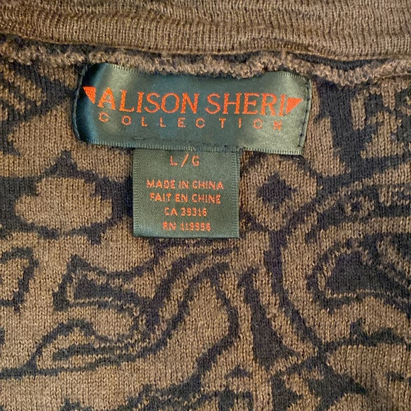 Alison Sheri Collection - knit cardigan size L - Picture 3 of 7